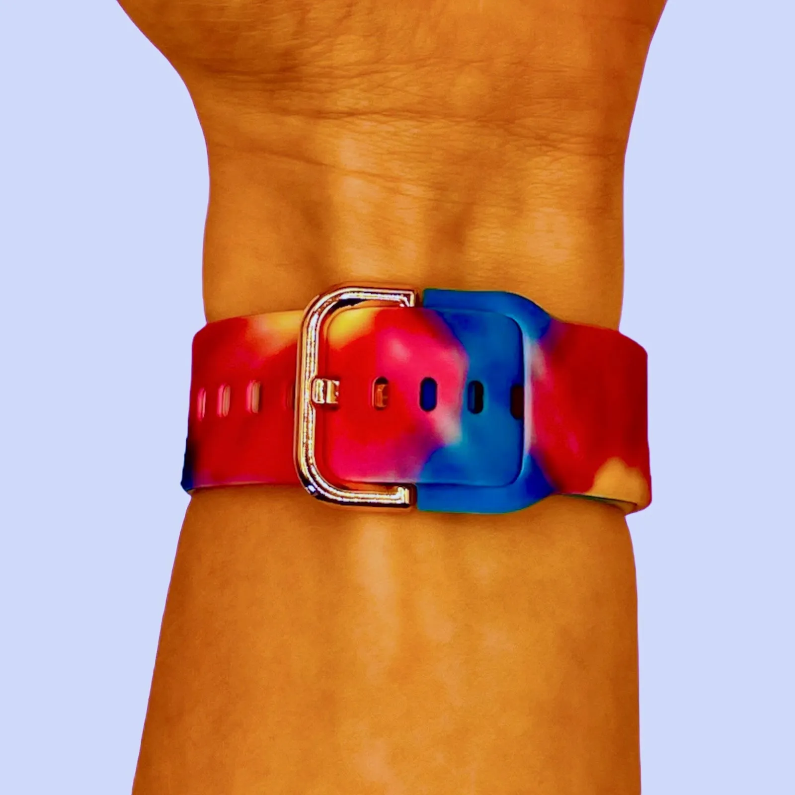 Silicone Pattern Watch Straps compatible with the Fossil Traditional 22mm Range