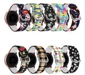 Silicone Pattern Watch Straps compatible with the Fossil Traditional 22mm Range