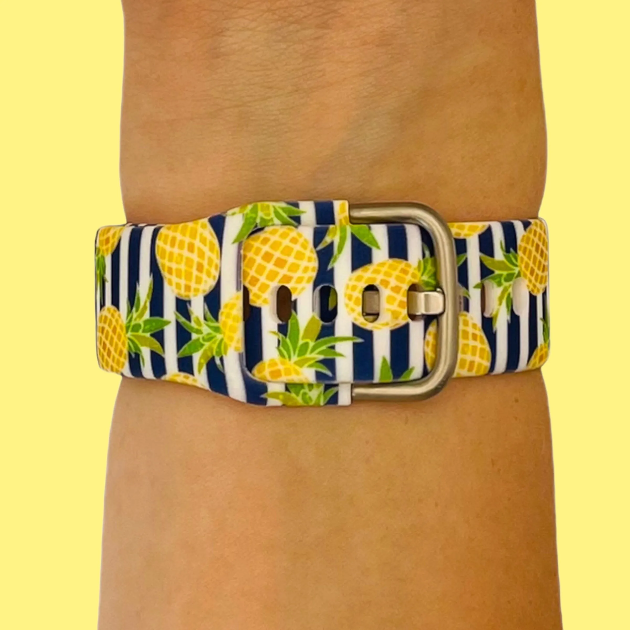 Silicone Pattern Watch Straps compatible with the Fossil Traditional 22mm Range