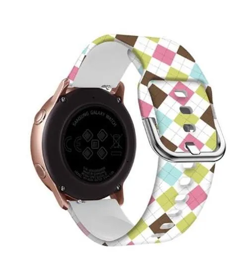 Silicone Pattern Watch Straps compatible with the Fossil Traditional 22mm Range
