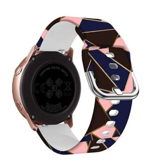 Silicone Pattern Watch Straps compatible with the Fossil Traditional 22mm Range