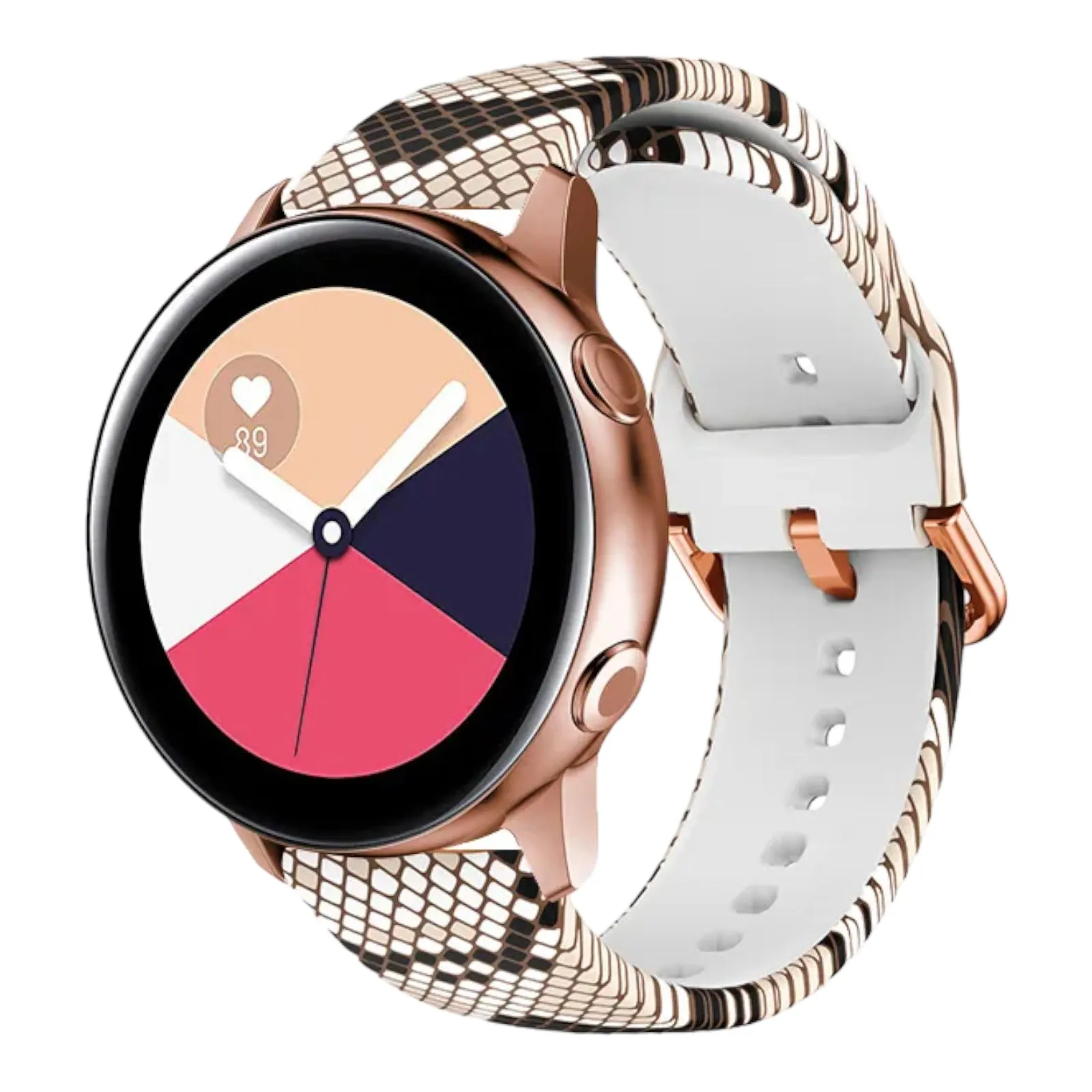 Silicone Pattern Watch Straps compatible with the Fossil Traditional 22mm Range
