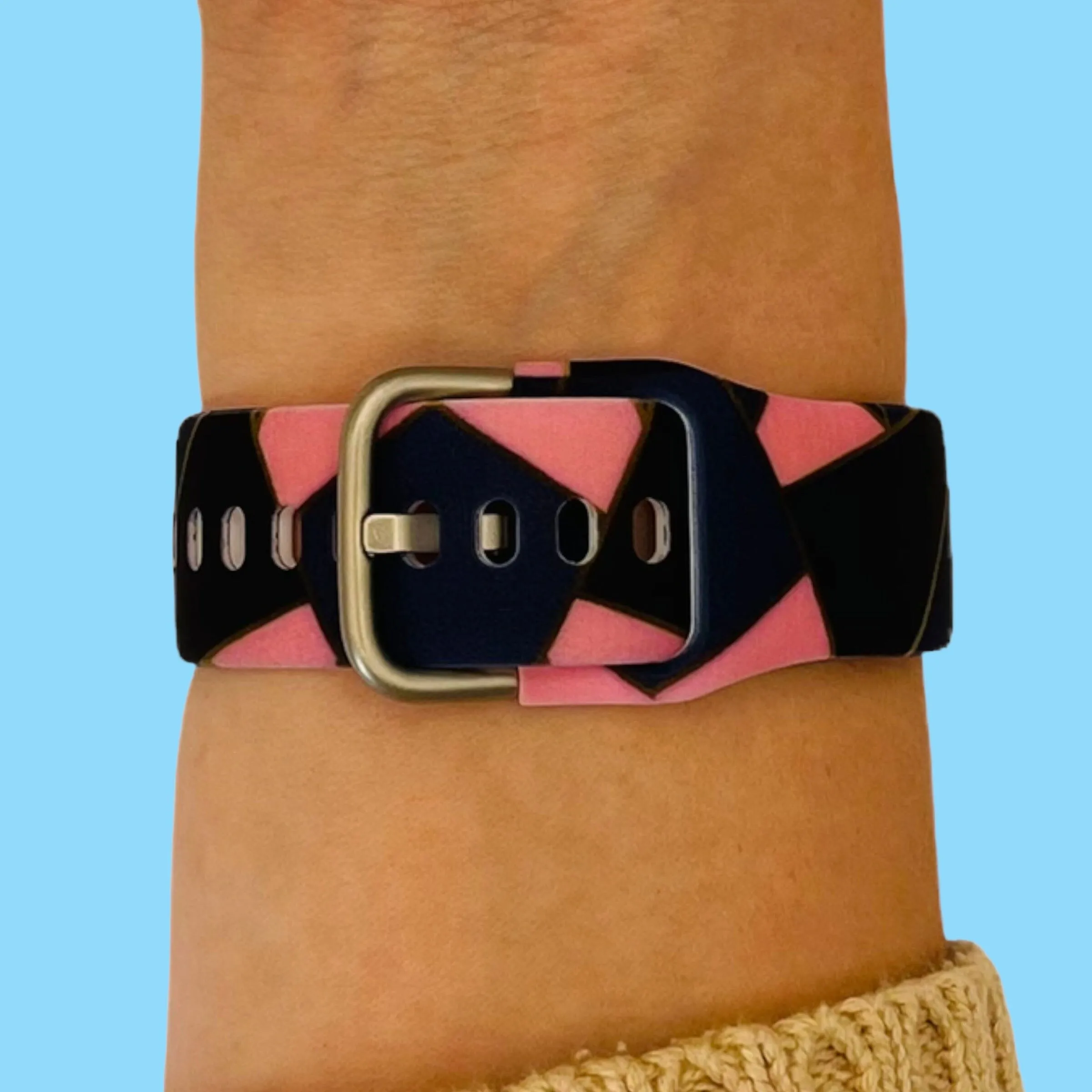 Silicone Pattern Watch Straps compatible with the Fossil Traditional 22mm Range