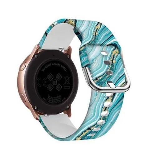 Silicone Pattern Watch Straps compatible with the Fossil Traditional 22mm Range