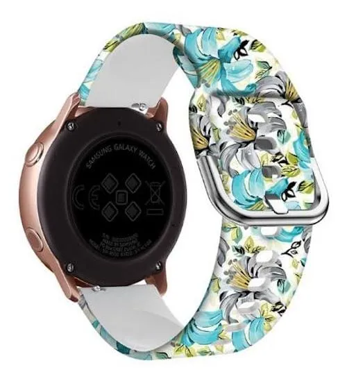 Silicone Pattern Watch Straps compatible with the Fossil Traditional 22mm Range