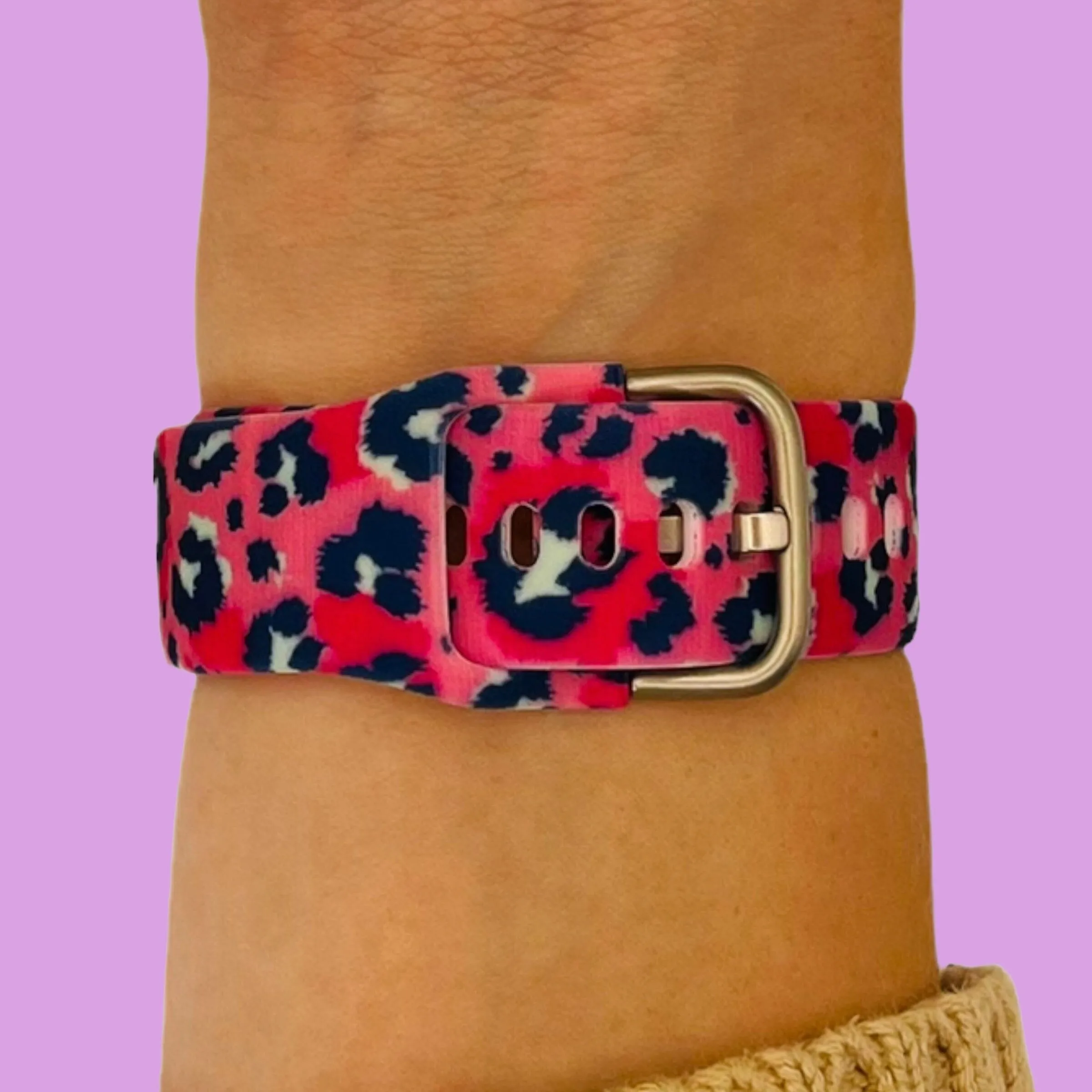 Silicone Pattern Watch Straps compatible with the Fossil Traditional 22mm Range