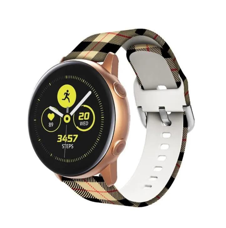 Silicone Pattern Watch Straps compatible with the Fossil Traditional 22mm Range