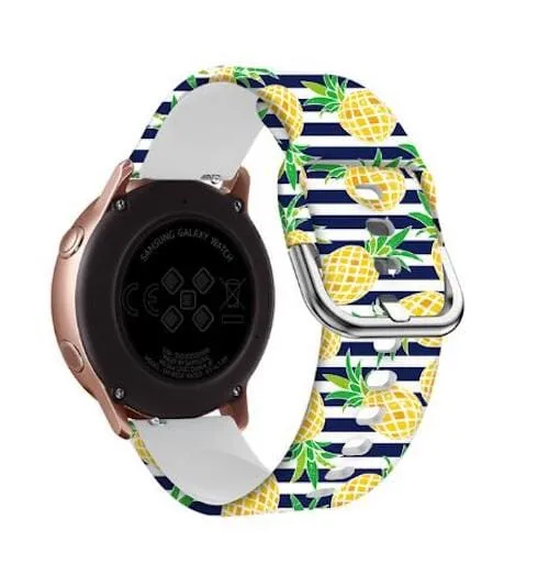 Silicone Pattern Watch Straps compatible with the Fossil Traditional 22mm Range