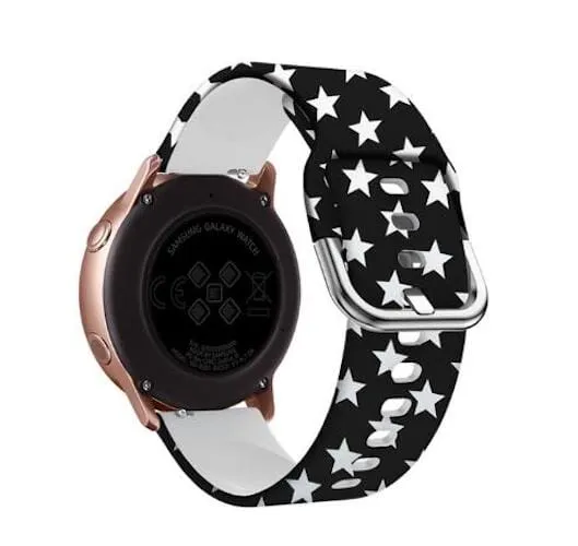 Silicone Pattern Watch Straps compatible with the Fossil Traditional 22mm Range