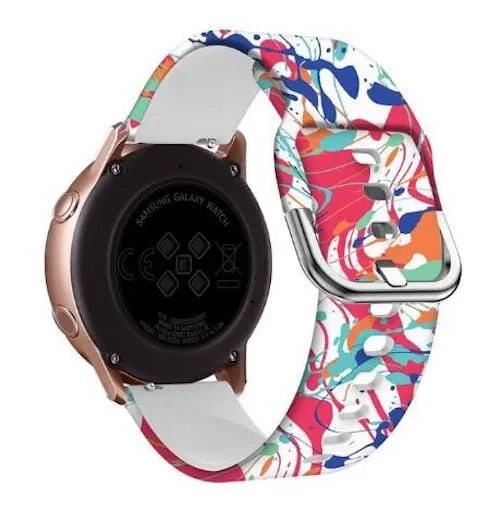 Silicone Pattern Watch Straps compatible with the Fossil Traditional 22mm Range