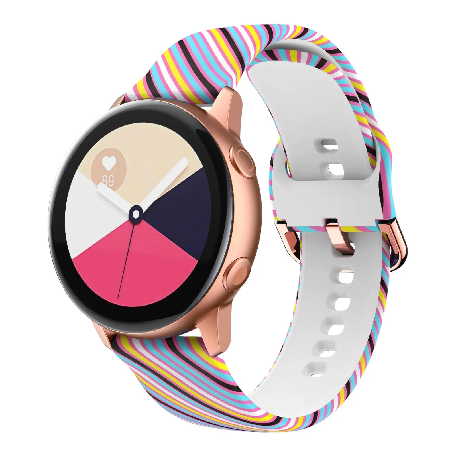 Silicone Pattern Watch Straps compatible with the Fossil Traditional 22mm Range