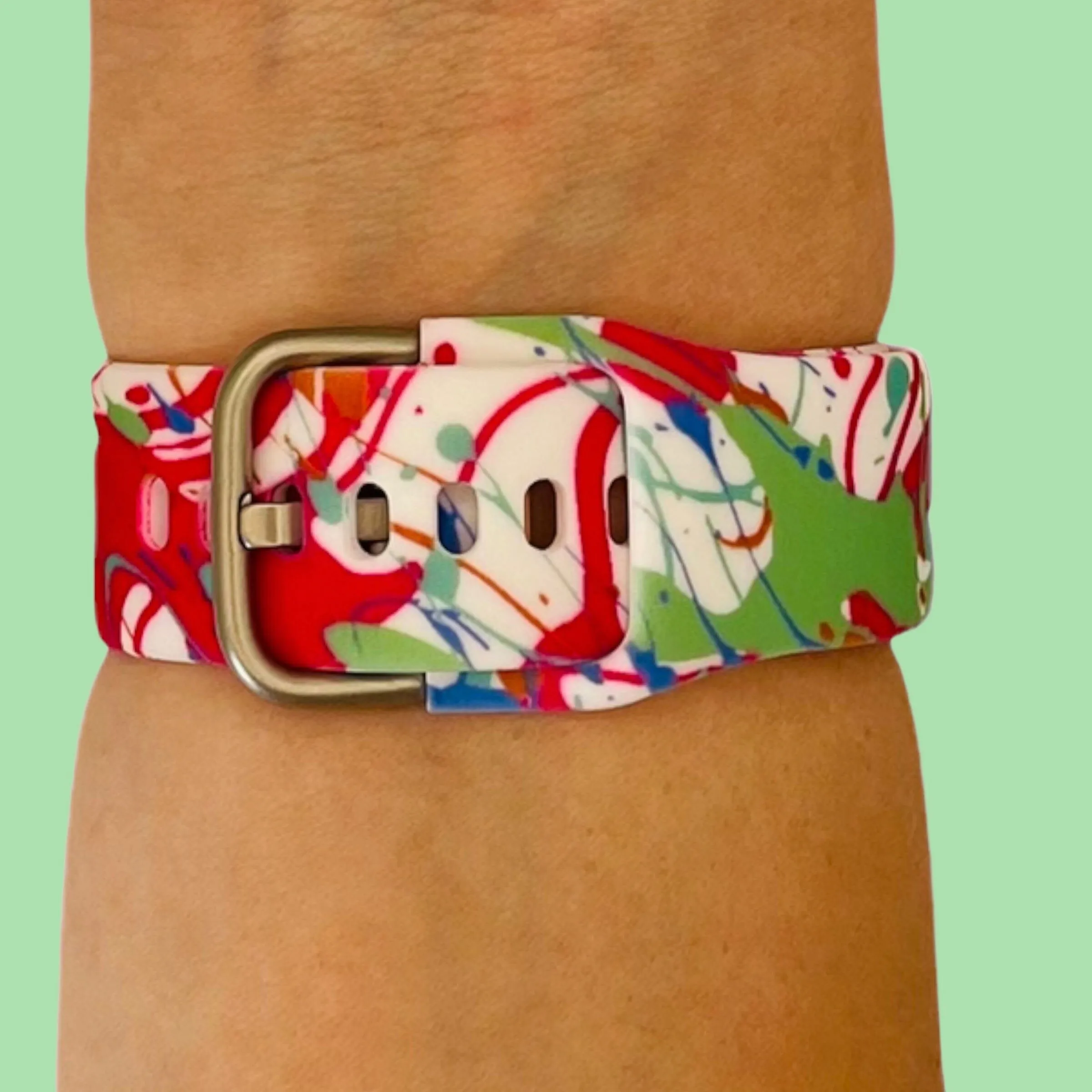 Silicone Pattern Watch Straps compatible with the Fossil Traditional 22mm Range