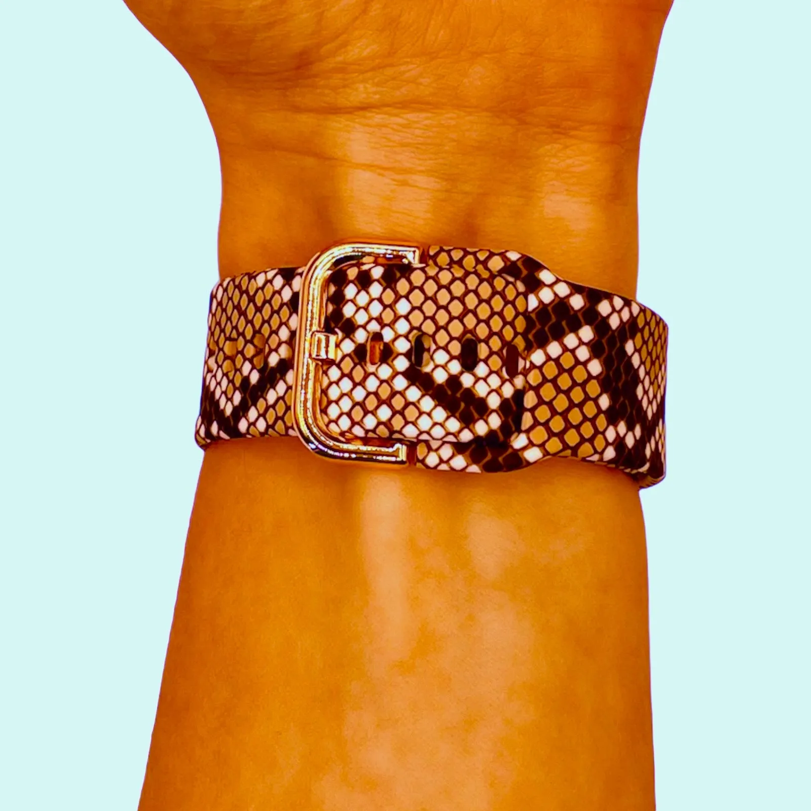 Silicone Pattern Watch Straps compatible with the Fossil Traditional 22mm Range