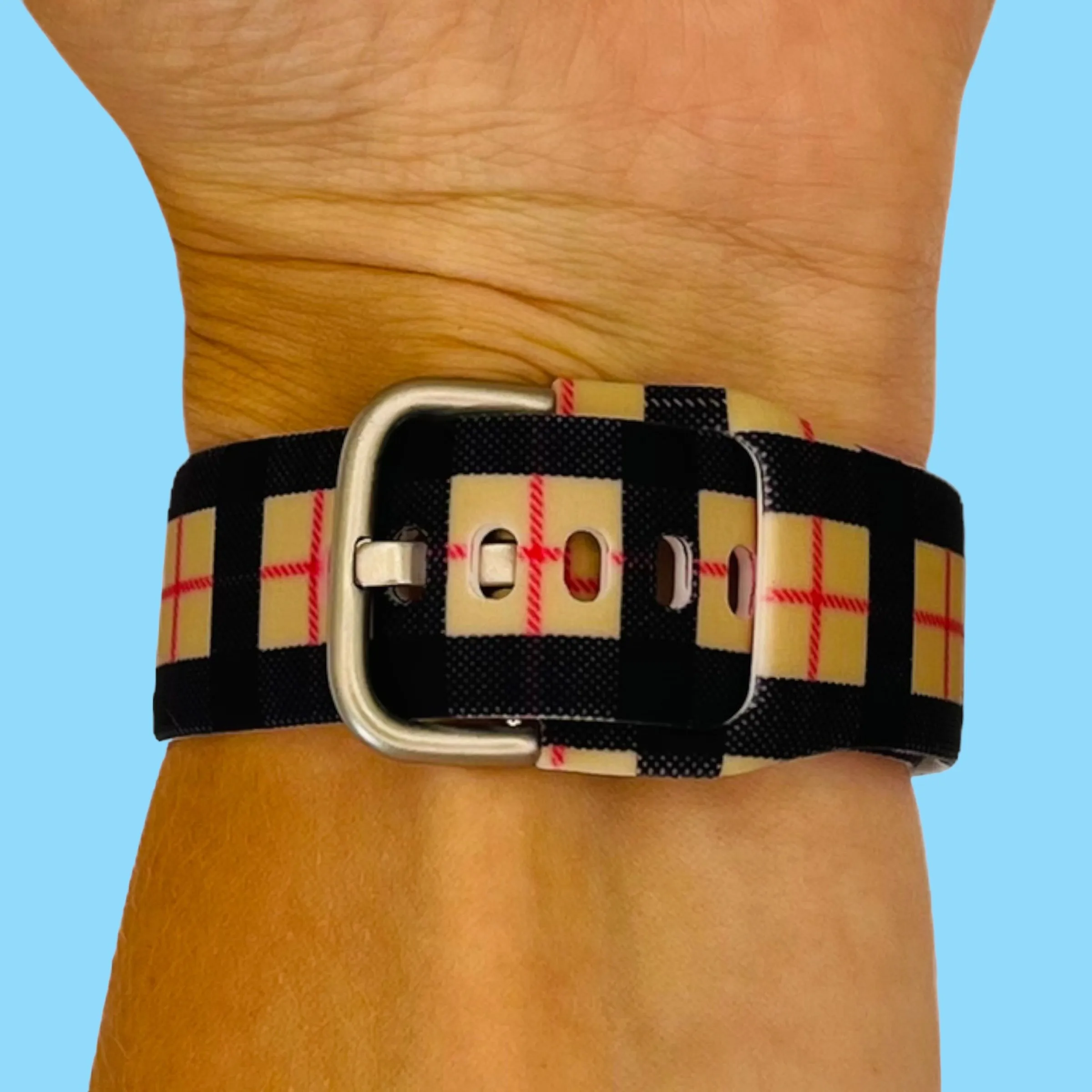 Silicone Pattern Watch Straps compatible with the Fossil Traditional 22mm Range
