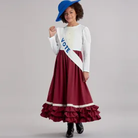 Simplicity Sewing Pattern 9352 Girls' Costumes and Face Covers