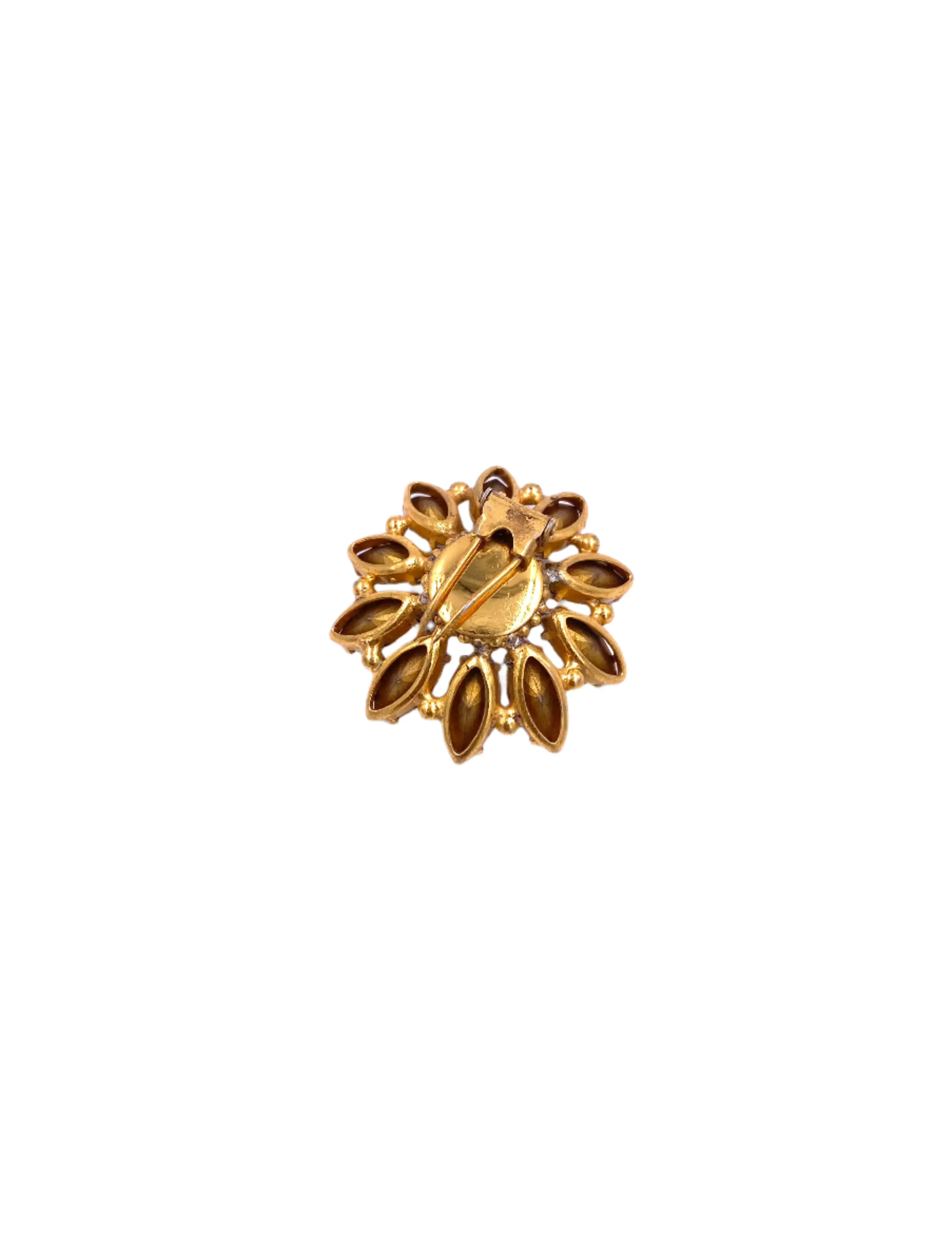 Small Rhinestone Flower Clip/Brooch