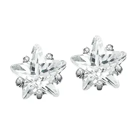 Sterling Silver Cubic Zirconia 6mm Stud Earrings
