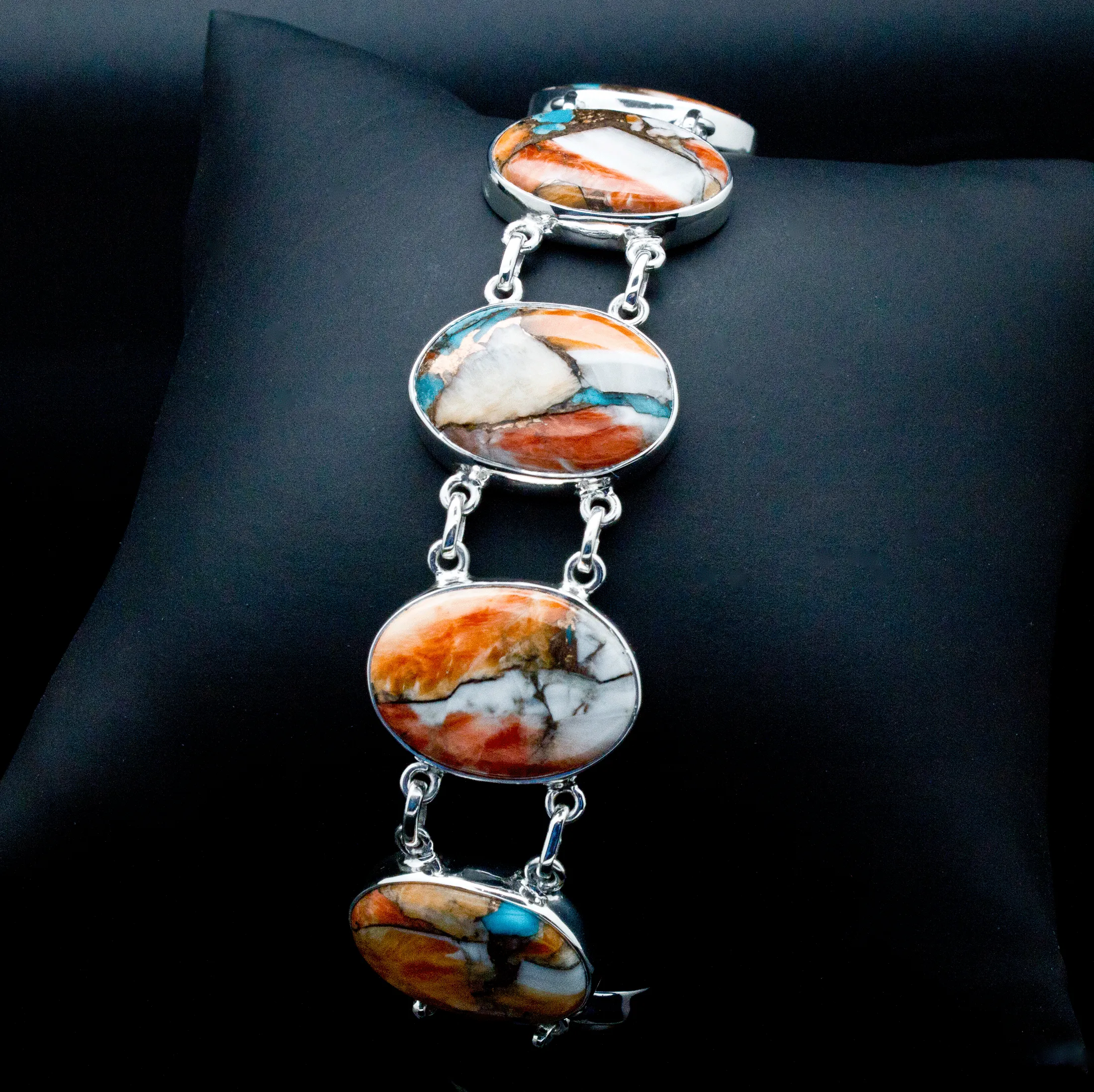 Sterling Silver Spiny Oyster Bracelet
