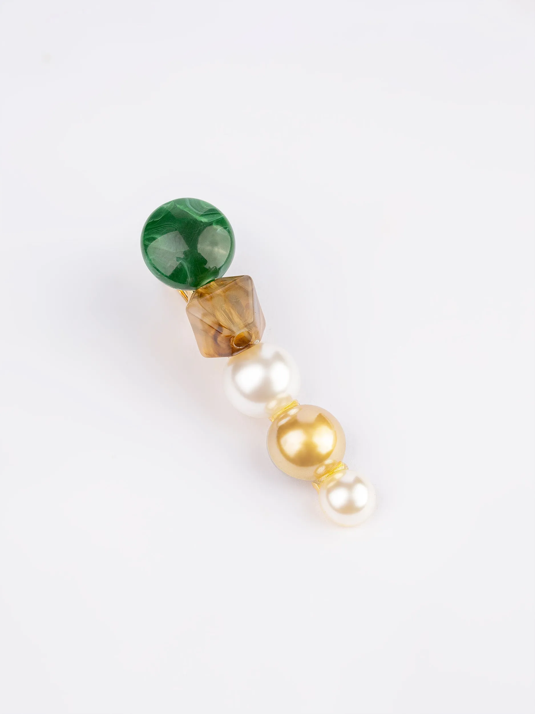 Stone Embellished Hair Clip Set