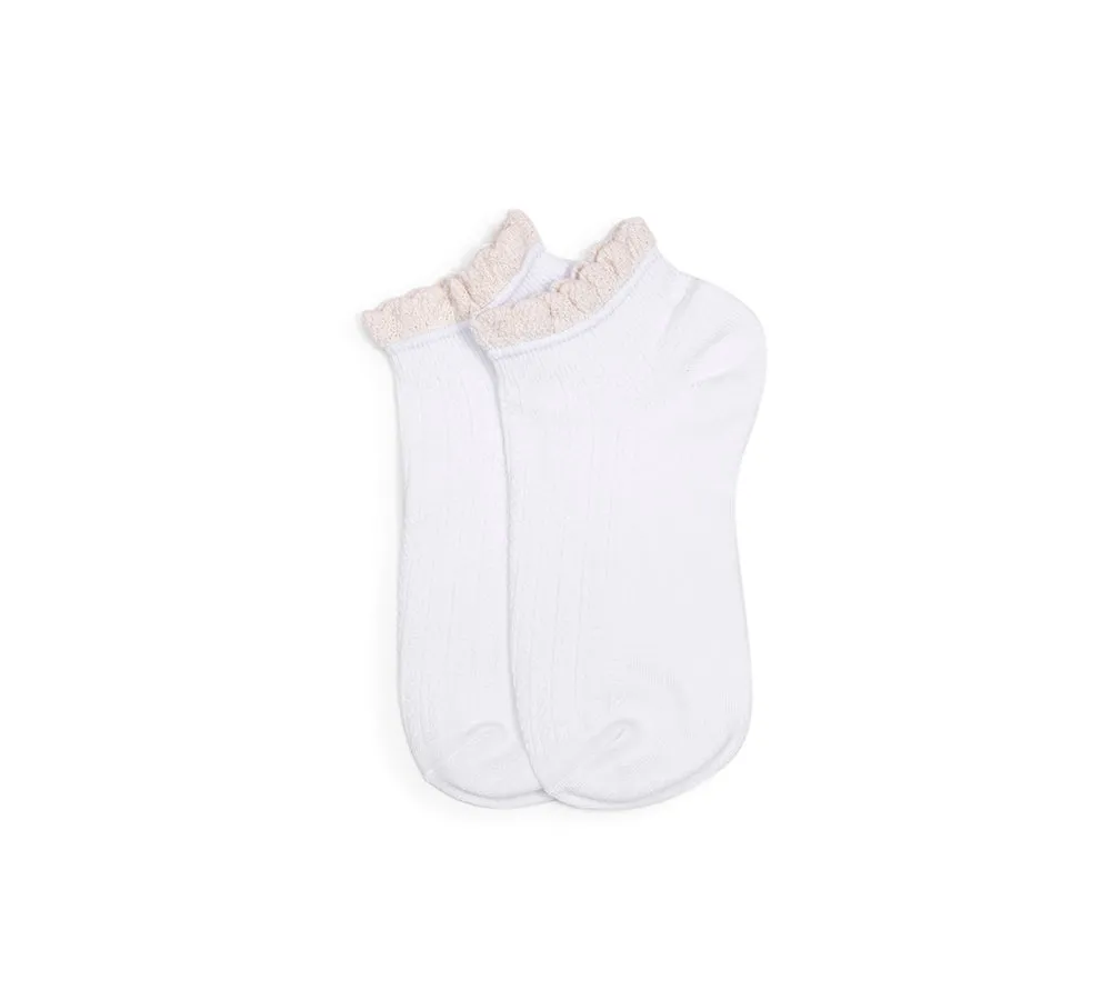 TARRAMARRA® 100% Cotton Ruffle Shallow Mouth Socks One Pair