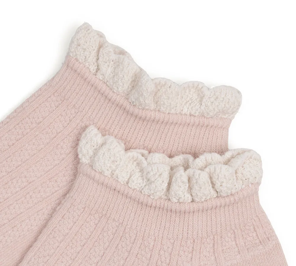 TARRAMARRA® 100% Cotton Ruffle Shallow Mouth Socks One Pair