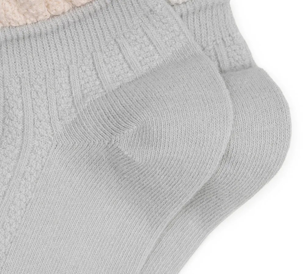 TARRAMARRA® 100% Cotton Ruffle Shallow Mouth Socks One Pair