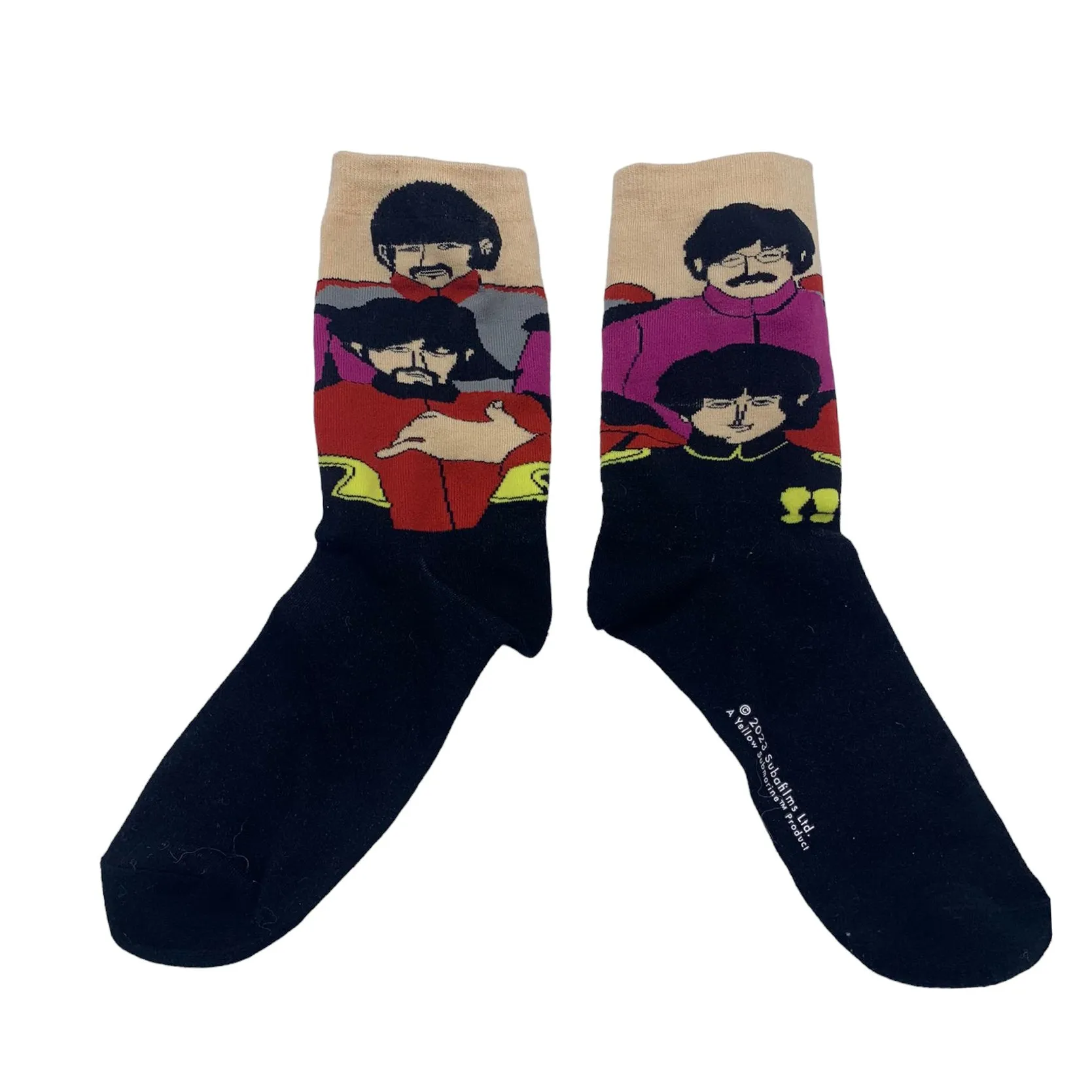 The Beatles Yellow Submarine Faces Socks