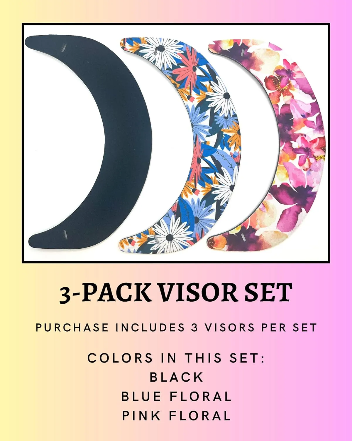 Visor ATTACHES to Sunglasses, EVA Foam, Unisex