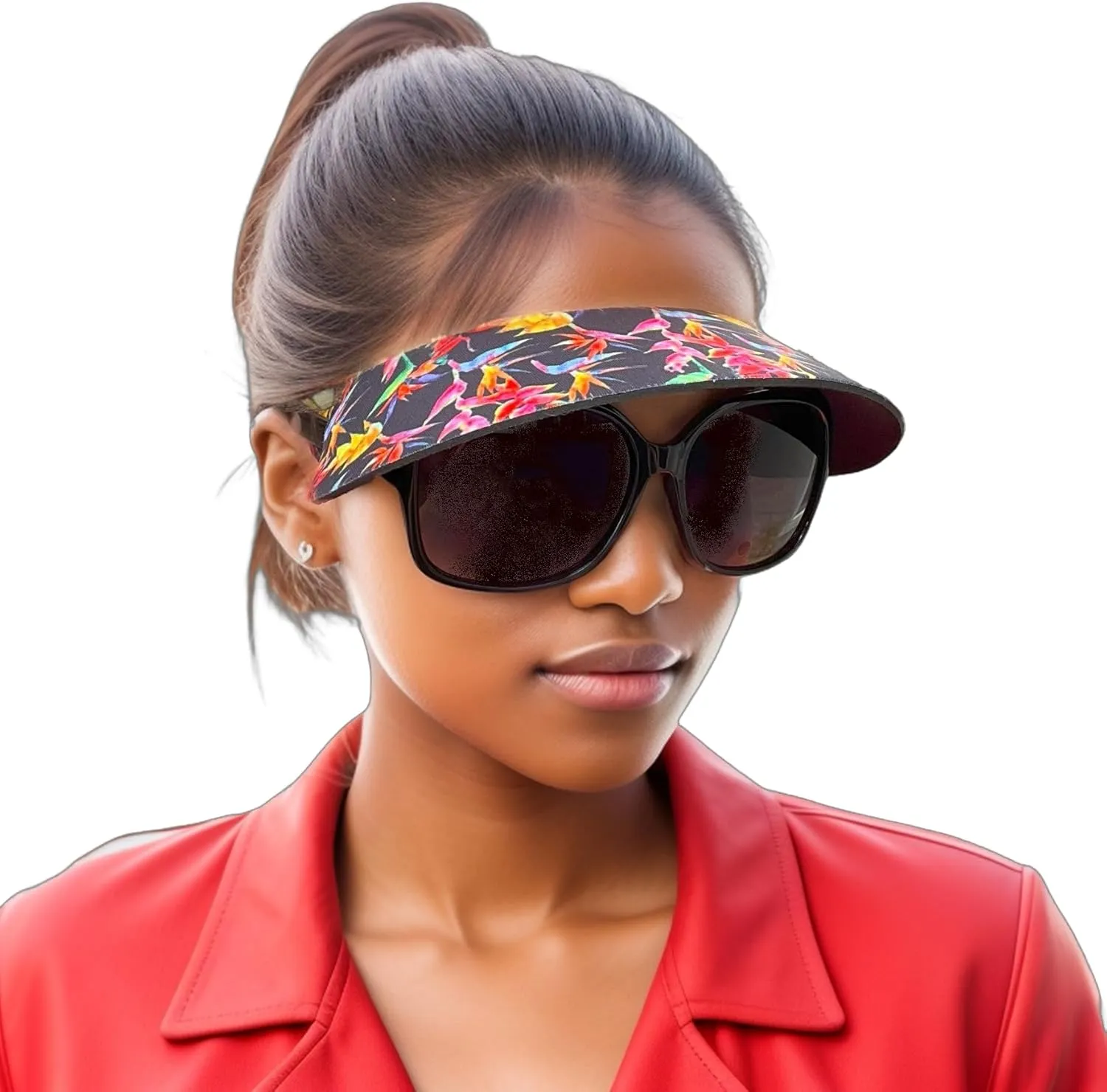 Visor ATTACHES to Sunglasses, EVA Foam, Unisex