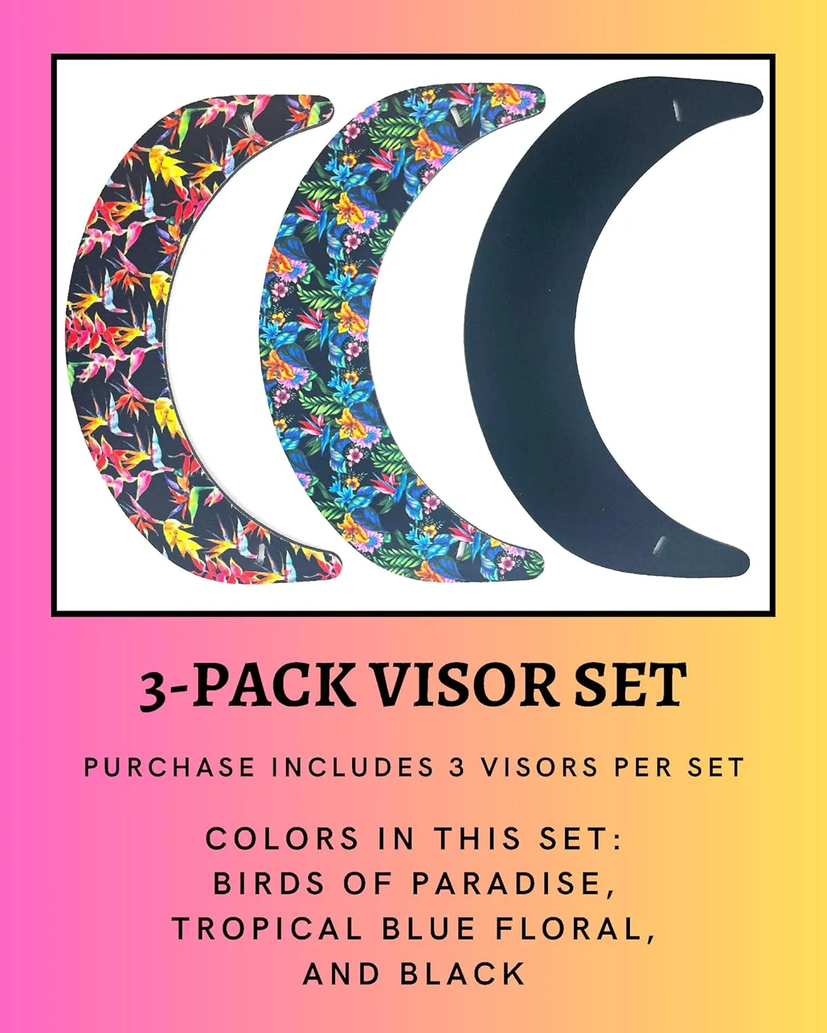 Visor ATTACHES to Sunglasses, EVA Foam, Unisex