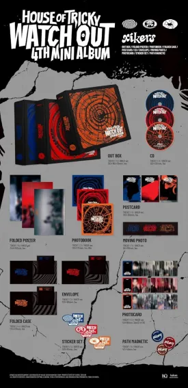 xikers HOUSE OF TRICKY : WATCH OUT 4th Mini Album X Version